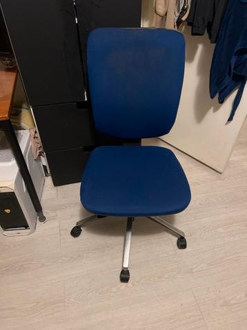 Blauwe Bureaustoel - Gebruikt beschikbaar voor biedingen