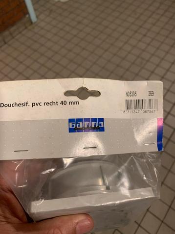 PVC Afvoer Douchesifon 40mm - Nieuw beschikbaar voor biedingen
