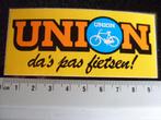 sticker union logo da's pas fietsen!, Verzenden, Zo goed als nieuw, Merk