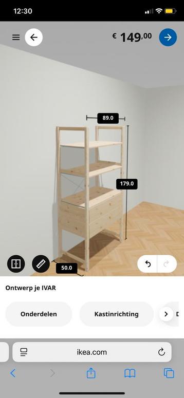 Stellingkast Ikea IVAR - afbeelding 2