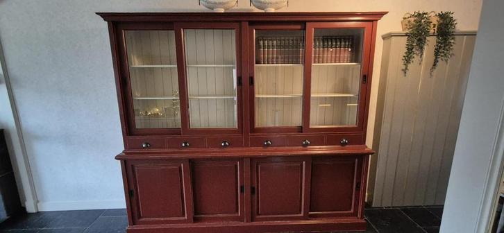 Pracht vitrine kast, Huis en Inrichting, Barren, Gebruikt, Ophalen