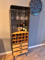 Dutchbone Wijnkast, Ophalen, 15 tot 25 flessen, Zo goed als nieuw, 75 cm of meer