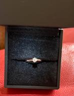 18kt Witgouden merk 750 1,5 g Damesring met Diamant, Wit, Nieuw, Ophalen of Verzenden, 17 tot 18