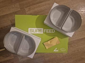 SureFeed dubbele voerbak 2 stuks en 1 microchip tag (nieuw) beschikbaar voor biedingen