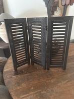 Zwart houten luikje / decoratief kamerscherm (52 cm), Ophalen, Zo goed als nieuw
