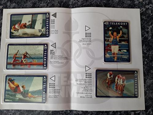 TELEFOONKAART SET DENEMARKEN 1992 OLYMPICS, Verzamelen, Telefoonkaarten, Buitenland, Verzenden