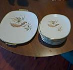 Vintage Kaiser gebaksset jaren 60 - Schaal + 11 bordjes, Huis en Inrichting, Keuken | Servies, Gebruikt, Ophalen of Verzenden