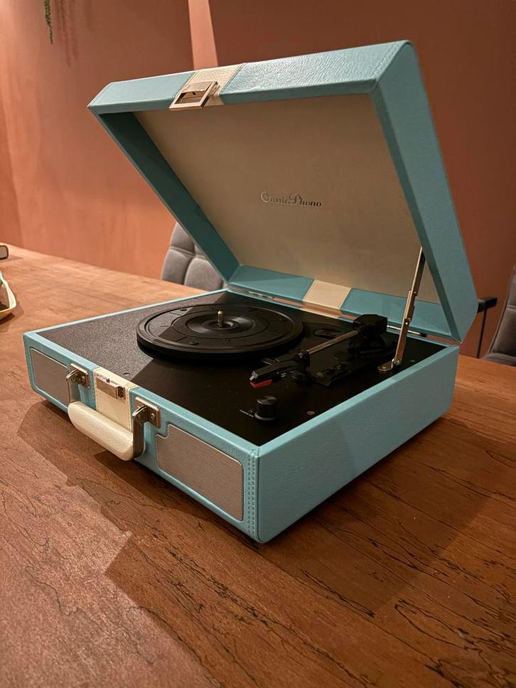 Retro Platenspeler in Koffer - Clasic Phono, Audio, Tv en Foto, Platenspelers, Zo goed als nieuw, Platenspeler, Overige merken