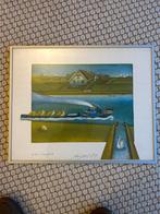 Ets van Rob Clous  "Het Slepertje", Antiek en Kunst, Ophalen