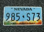 Kentekenplaat licenseplate Nevada Home Means 2 USA, Verzenden, Gebruikt, Auto's