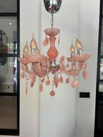 Roze kroonluchter, Huis en Inrichting, Lampen | Kroonluchters, Ophalen, Zo goed als nieuw, Overige materialen