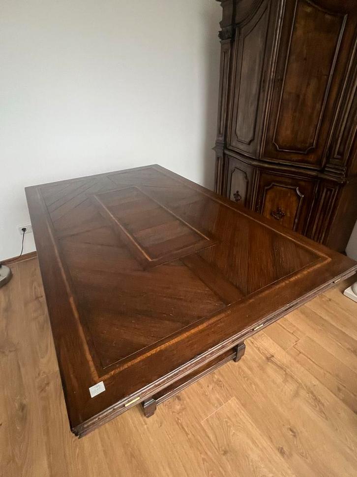 Eiken Eetkamertafel Uitklapbaar (alleen deze week), Antiek en Kunst, Antiek | Meubels | Tafels, Ophalen