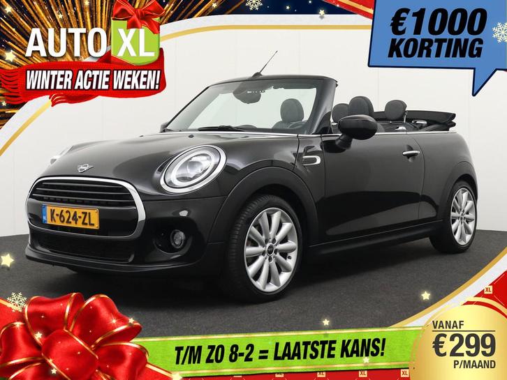 MINI Cabrio 1.5 Cooper Sidewalk Edition Navi Climate LED Sto, Auto's, Mini, Bedrijf, Te koop, Cabrio, ABS, Airbags, Airconditioning