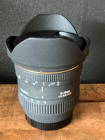 Sigma 10-20mm f/4-5.6 DC EX voor Sony Alpha. A-Mount beschikbaar voor biedingen