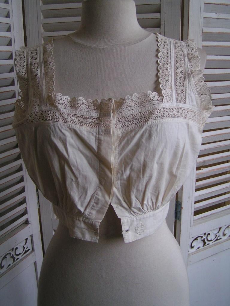 antieke blouse nr UU 212 ger mir, Antiek en Kunst, Antiek | Kleding en Accessoires, Verzenden, Dames