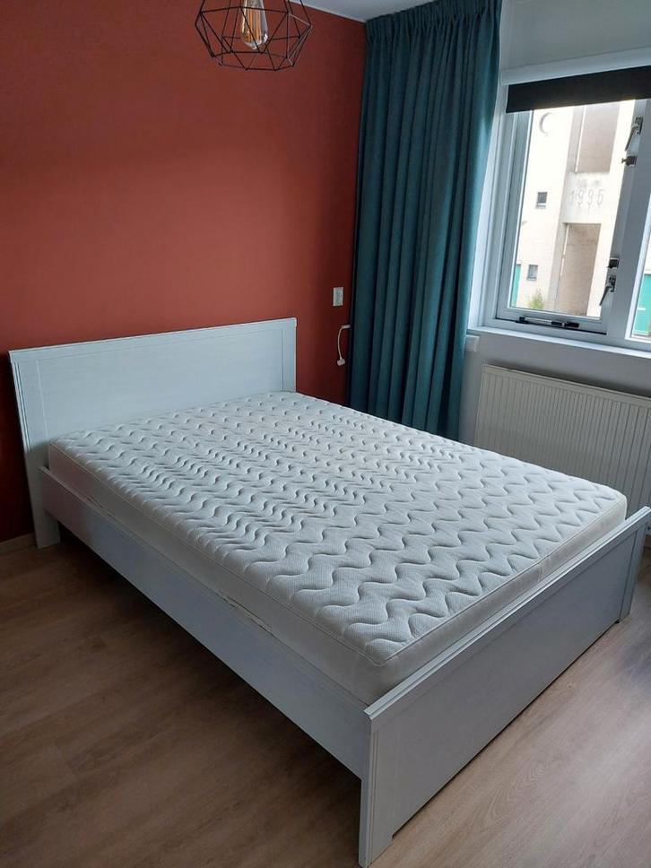 Tweepersoonsbed 140x200 + matras (optioneel), Huis en Inrichting, Slaapkamer | Bedden, Gebruikt, Tweepersoons, 140 cm, 200 cm