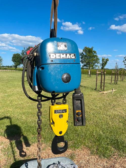 Demag 2 ton kettingtakel fijnhijs in nette staat, Doe-het-zelf en Verbouw, Lieren en Takels, Gebruikt, Elektrisch, Ophalen