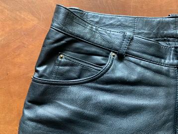 Mooie lamsleren jeans mt 32/33 €35,incl. Verz.postNL beschikbaar voor biedingen