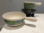 Le Creuset Fondue Set met Caquelon en Brander, Huis en Inrichting, Keuken | Potten en Pannen, Gietijzer, Ophalen of Verzenden