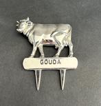 verzilverde kaasstekker koe Gouda, Antiek en Kunst, Ophalen of Verzenden