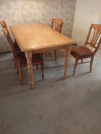 Eetkamertafel met  4 stoelen, Huis en Inrichting, Complete eetkamers, Ophalen of Verzenden, Gebruikt, 4 tot 6 stoelen