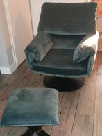Leolux Cece, opnieuw gestoffeerd fluweel groen, Huis en Inrichting, Fauteuils, Ophalen of Verzenden, Zo goed als nieuw