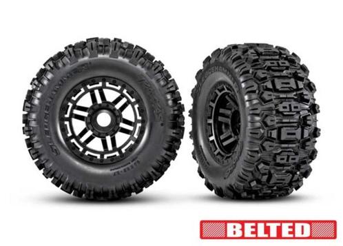 Banden & wielen, geassembleerd, gelijmd (zwarte wielen, met, Hobby en Vrije tijd, Modelbouw | Radiografisch | Auto's, Nieuw, Auto offroad