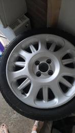 Aluminium velgen met banden voor fiat 500, Auto diversen, Wieldoppen, Ophalen, Gebruikt