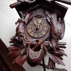 Prachtige antieke handgemaakte Duitse Koekoeksklok, jacht, Antiek en Kunst, Antiek | Klokken, Verzenden