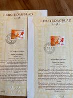 2x Eerste Dag Blad 2/1981 - 450 jaar Raad van State, Postzegels en Munten, Ophalen of Verzenden