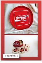 Coca-Cola dienblad – 31 cm   -&-   onderzetters in blik, Verzamelen, Ophalen of Verzenden