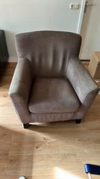 Grijze oude fauteuil/stoel, Ophalen, Gebruikt, 75 tot 100 cm, Stof