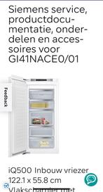 Nieuwe Siemens GI41NACE0 Inbouw vriezer - studioline, 120 tot 140 cm, Nieuw, Minder dan 60 cm, Inbouw