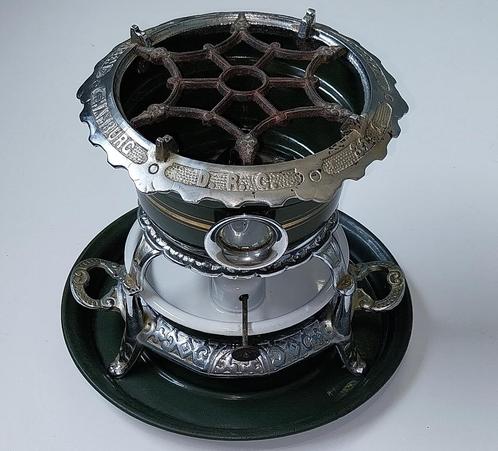 Georg Haller geëmailleerd petroleumstel + onderbord ca. 1900, Antiek en Kunst, Antiek | Emaille, Ophalen of Verzenden