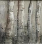 Berkenbomen tekening - Mixed Media, Antiek en Kunst, Ophalen of Verzenden