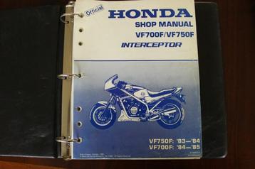 Honda VF700F VF750F Interceptor 1983 - 1985 shop manual beschikbaar voor biedingen