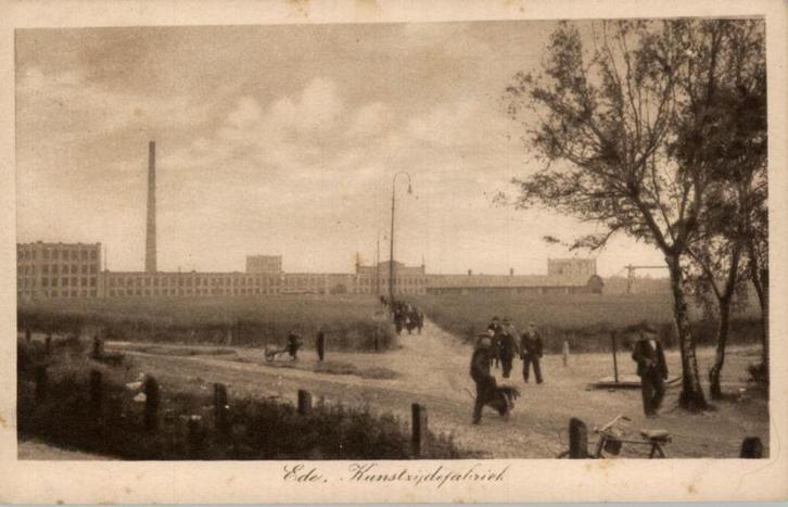 Ede Kunstzijdefabriek uitg Het Wapen van Ede, Verzamelen, Ansichtkaarten | Nederland, Ongelopen, Gelderland, Voor 1920, Verzenden