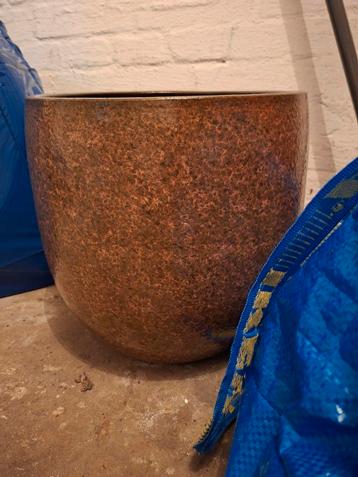Roze-bruine plantenpot - 30cm beschikbaar voor biedingen