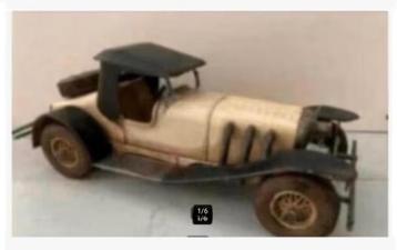 2 x Prachtige brocante oude auto metaal pr.p.stuk beschikbaar voor biedingen