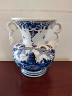 Delfts Blauw Vaas met Handvatten, Ophalen of Verzenden