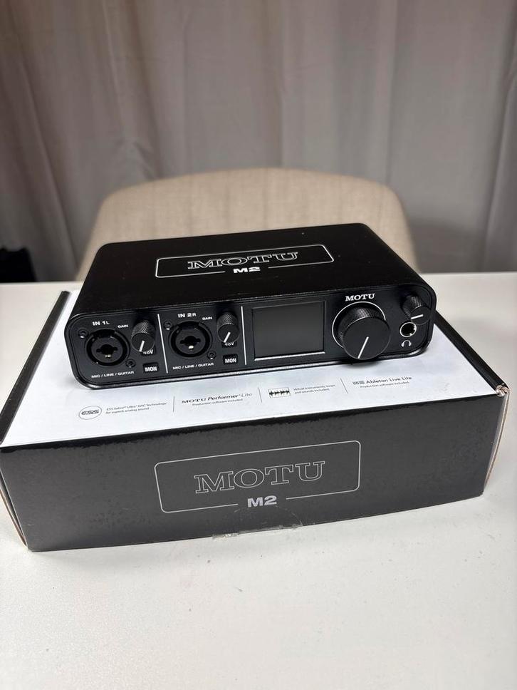 MOTU M2 Audio Interface, Computers en Software, Geluidskaarten, Zo goed als nieuw, Verzenden