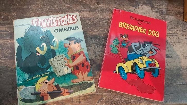 Flintstones omnibus en Brigadier Dog, Boeken, Stripboeken, Gelezen, Meerdere stripboeken, Ophalen of Verzenden