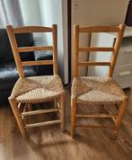 Rotan stoeltjes, Huis en Inrichting, Stoelen, Ophalen, Gebruikt, Bruin, Twee