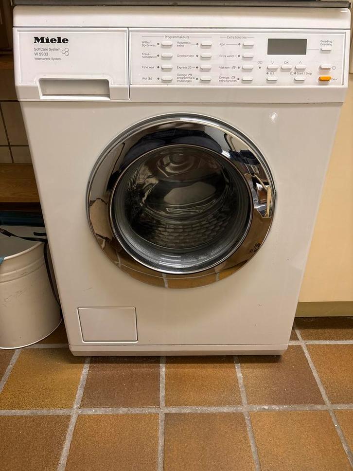 Miele SoftCare W5933 Wasmachine - Goed Werkend!, Witgoed en Apparatuur, Wasmachines, Gebruikt, Voorlader, 6 tot 8 kg, 85 tot 90 cm