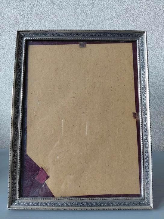 Vintage verzilverde fotolijst, Audio, Tv en Foto, Fotografie | Fotolijsten, Gebruikt, Ophalen of Verzenden