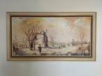 Groot Schilderij (olieverf) gesigneerd Jorge Aguilar-Agon, Ophalen