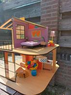 Prachtig poppenhuis Djeco met 6 setjes. Leuk voor Sint/Kerst, Ophalen, Zo goed als nieuw, Poppenhuis