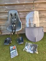 Bobike grijs fietszitje voor + windscherm, Ophalen, 0 t/m 18 kg, Bobike voorzitje, Voorzitje