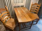 Rietgevlochten licht eiken stoelen met tafel naar keuze, Ophalen, Gebruikt, Eikenhout, 50 tot 100 cm