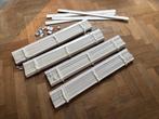 Houten jalouzieën wit 120 x 160 cm, 4 stuks, Ophalen, Gebruikt, 100 tot 150 cm, Wit